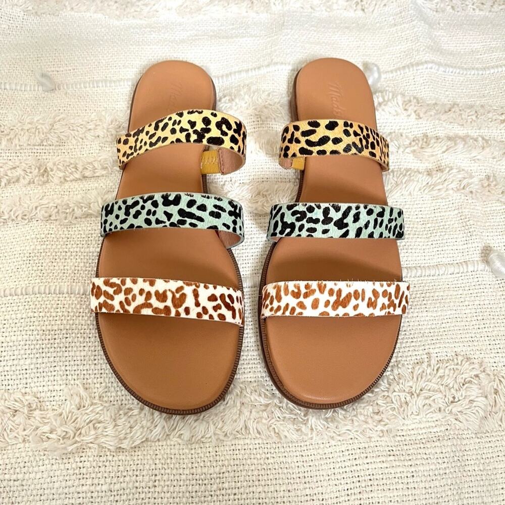 NWT Madewell The Ilana Colorblock Slide Sandal size 6.5 - Picture 3 of 4